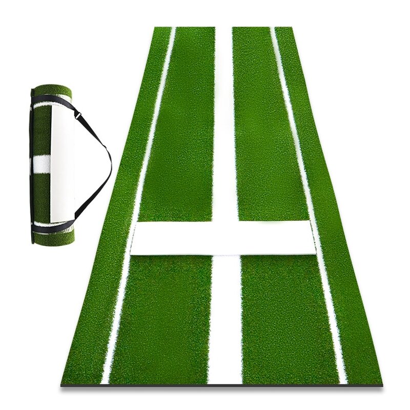 Softball Hitting Mat Manufacturer - 305*90cm PE Turf 5/8/10mm Rubber Backing Heavy Duty