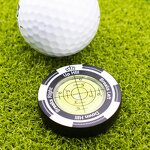Golf Ball Marker Manufacturer - Zinc Alloy Coin Slope Putting Level Alignment Bubble
