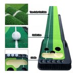 Mini Golf Putting Mat Manufacturer - Auto Ball Return Indoor Outdoor ABS Ambidextrous 50in+