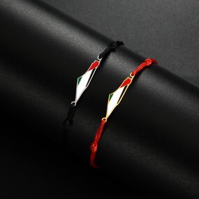 Bracelet Manufacturer - Adjustable Waterproof Gold Plated Palestine Map Stainless Steel Free Chain