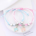 Charm Bracelets Manufacturer - 2pcs/set Star Flower Alloy Imitation Rhodium Plated Women Anniversary Gift