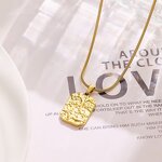 Handchain Manufacturer - Stainless Steel Irregular Texture Non-Fading Women Men Fashion Trendy