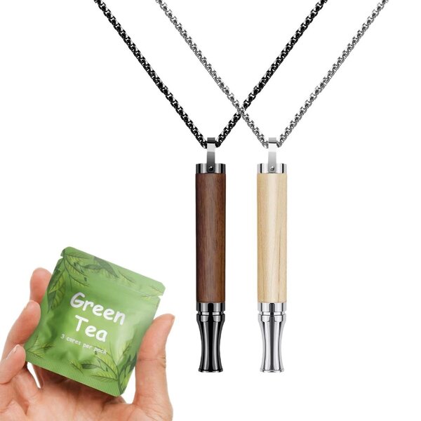 Cigarette Inhaler Manufacturer - Wood Stainless Steel Herbal Quit Smoking Citrus Anger Relief