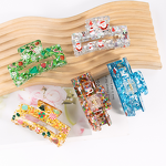 Hair Claw Clip Manufacturer - 8cm Star Sequins Acrylic Glitter Christmas Tree New Year Party Decoration