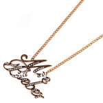 Pendant Necklace Manufacturer - Custom Vintage Mrs Bieber Crystal Link Chain Girls Party Jewelry