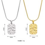 Handchain Manufacturer - Stainless Steel Irregular Texture Non-Fading Women Men Fashion Trendy