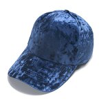 Sports Caps Manufacturer - 6 Panel Blank Strap Back Velour Velvet Autumn Winter Women Men Cap