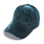 Sports Caps Manufacturer - 6 Panel Blank Strap Back Velour Velvet Autumn Winter Women Men Cap