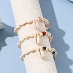 Bracelet Manufacturer - Summer Bohemia Beach Shell Ceramic Bone Beaded Women Girls Fashion Jewelry
