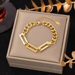 Bracelet Manufacturer - Anti-Allergic Gold Titanium Steel Chain Japanese Korean Fashion Women Jewelry