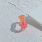 Open Ring Manufacturer - Korean Retro Acrylic Resin Acetic Acid Princess Cut Women Index Finger Party