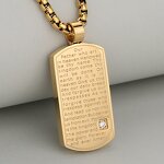 Pendant Necklace Manufacturer - Custom Religious Prayer Engraved God Grant Christian Church Jewelry