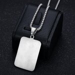 Pendant Necklace Manufacturer - 1 Dollar Initial Vertical Letter 18k Gold Plated Stainless Steel Men