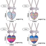 Necklace Set Manufacturer - 2Pcs Heart Broken Gradient Star BFF Couple Girls Boys Best Friends