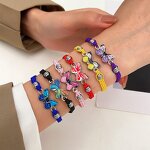 Bracelet Manufacturer - Handmade Woven Rope Butterfly Charm Wholesale Fashion Jewelry Adjustable