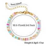 Bracelet Manufacturer - European-American Woven Layered Rainbow Shell Bead Women Fashion Bangle