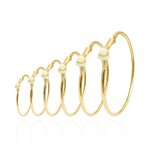 Hoop Earrings Manufacturer - Exaggerated Hip Hop Big Circle Clip-On Women Personality Fashion Jewelry