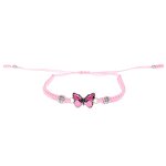 Bracelet Manufacturer - Handmade Woven Rope Butterfly Charm Wholesale Fashion Jewelry Adjustable