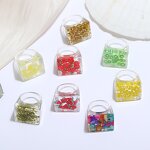 Finger Ring Manufacturer - European-American Fruit Smile Animal Leaf Acrylic Resin Women Girls Cute Jewelry