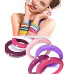 Finger Ring Manufacturer - Single Stone Rhinestone Rubber Silicone Colorful Baby Girls Fashion Ring