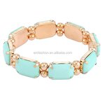 Watch Set Manufacturer - Fashion Luxury Ladies Gemstone Leather Band Bracelet Watch New Arrival