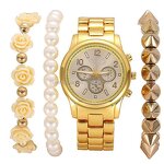 Bracelet Watch Manufacturer - Ladies Gold Alloy Case 38mm Dial 20mm Band Fashion Fancy New Arrival