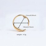 Ring Manufacturer - Unisex Anti-Snoring Acupressure 18K Gold Plated Alloy Customizable Bezel Setting