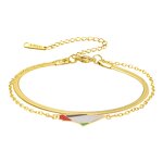 Bracelet Manufacturer - Adjustable Waterproof Gold Plated Palestine Map Stainless Steel Free Chain