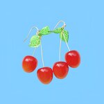Dangle Earrings Manufacturer - Cartoon Fruit Cherry Acrylic Resin Korean Cute Student Style Wholesale