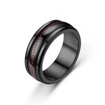 Engagement Bands Manufacturer - Men's Stainless Steel Rotatable Rhodium Plating Boys Finger Ring New Arrival