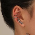 Ear Cuff Studs Manufacturer - Bohemian Crystal Rhinestone Geometric Wrap Diamond Elegant Women Jewelry