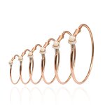 Hoop Earrings Manufacturer - Exaggerated Hip Hop Big Circle Clip-On Women Personality Fashion Jewelry