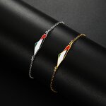 Bracelet Manufacturer - Adjustable Waterproof Gold Plated Palestine Map Stainless Steel Free Chain