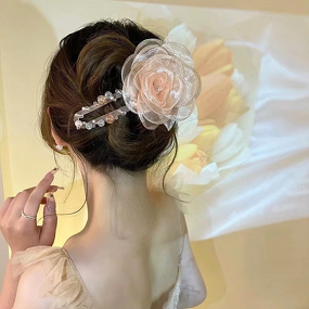 Hair Claws Manufacturer - High-End Super Fairy Flower Large Plastic Internet Celebrity Girls Back Head