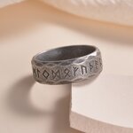 Ring Manufacturer - 8mm Viking Ancient Text Stainless Steel Waterproof Punk Men Engagement Buddhism