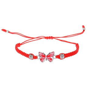 Bracelet Manufacturer - Handmade Woven Rope Butterfly Charm Wholesale Fashion Jewelry Adjustable