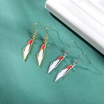 Drop Earrings Manufacturer - 18K Gold Enamel Palestine Map Flag Stainless Steel Supporting Women Jewelry