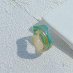 Open Ring Manufacturer - Korean Retro Acrylic Resin Acetic Acid Princess Cut Women Index Finger Party