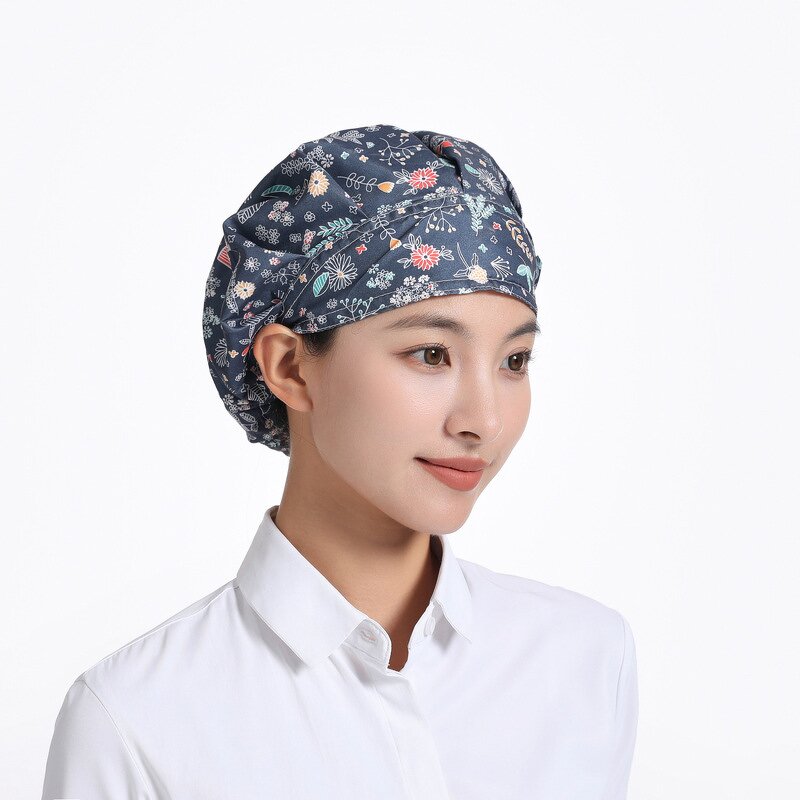 Nurses Caps Manufacturer - Hospital Uniform 100% Cotton Comfortable Adjustable Theatre Room Gorros Quirurgicos for Sale
