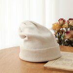 Toque Manufacturer - Acrylic Black White Cotton Sport Cap Crochet Woven Labels Warm Knitted Winter Beanie Cap