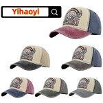 Baseball Cap Manufacturer - OEM ODM High Quality Custom Popular Fashion Washed Worn Outdoor Denim Printed Letter Retro 5 Panel