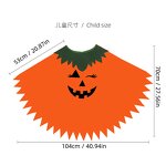Pumpkin Costume Set Manufacturer - Halloween for Kids Adults Night Light Hat Cloak Shawl for School Dress-up