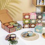 Soy Candle Manufacturer - Christmas Valentine's Day Mother's Day Bath Yoga Retro Aromatherapy Gift Metal Tin