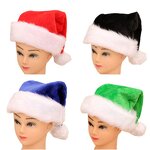 Santa Hat Manufacturer - Hot Sale Character Christmas Velvet Plush Red Home Decoration Xmas Party Supplies
