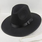 Panama Hat Manufacturer - New Modern Style Wide Brim British Wool Felt Fedora Jazz Fedora Unisex Formal