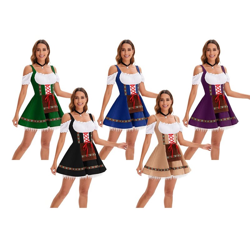Oktoberfest Costume Manufacturer - Traditional Parade Tavern Bartender Waitress Outfit Cosplay Carnival