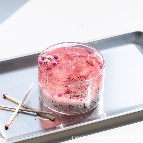 Aromatherapy Candle Manufacturer - Handmade Modern Ocean Beach Coastal Cabin Shell Shaped Gel Wax Wedding Decoration