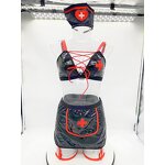 Lingerie Set Manufacturer - High Quality Nightwear Sexy Black Leather Women Hot Bodysuit Halloween Costume