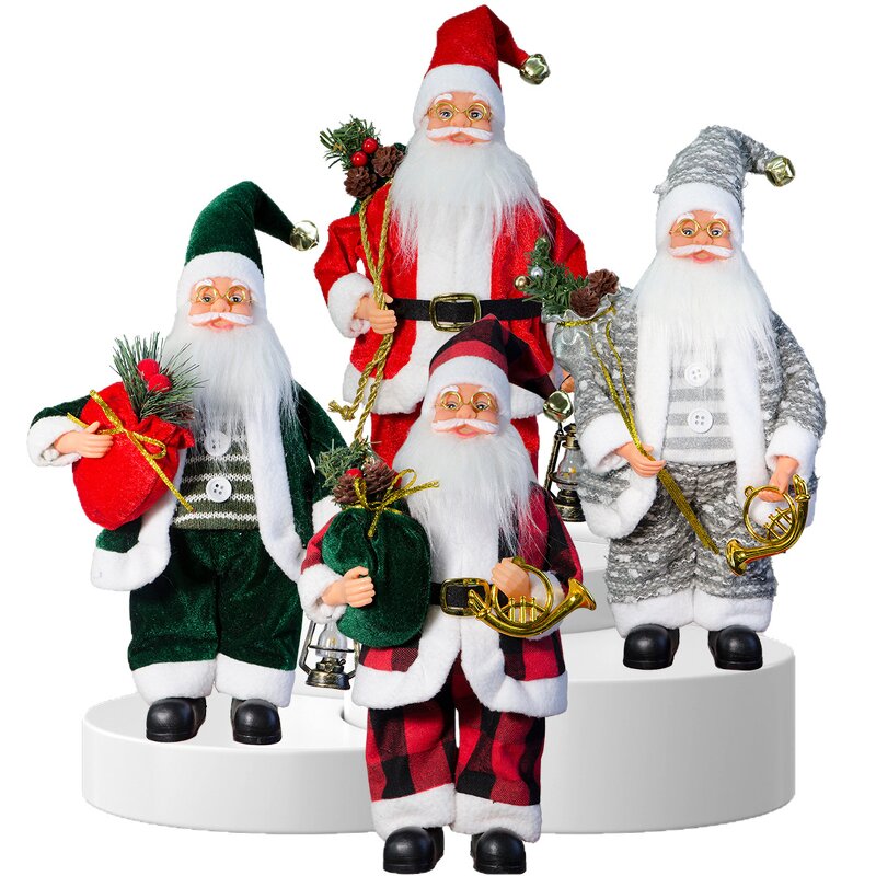 Santa Claus Figurine Manufacturer - Wholesale High Quality Custom MultiColor PVC OEM ODM Christmas Standing Toy