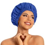 Sleep Bonnets Manufacturer - New Waterproof Bath Use Hair Cover Satin Salon Make up Beauty Shower Sleeping Caps